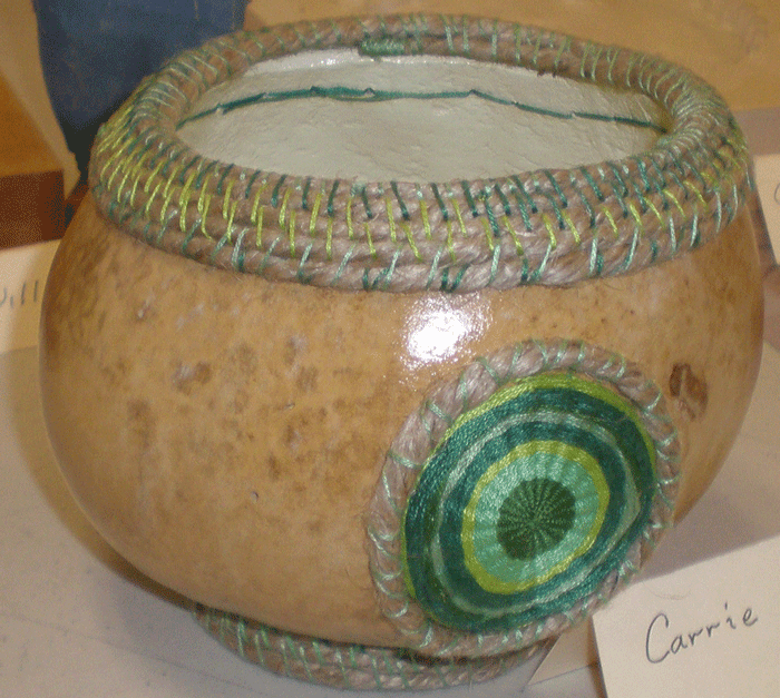 Carrie Lay's Beaded gourd
