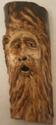 carved face