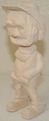 carved cowboy