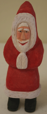 carved old world santa