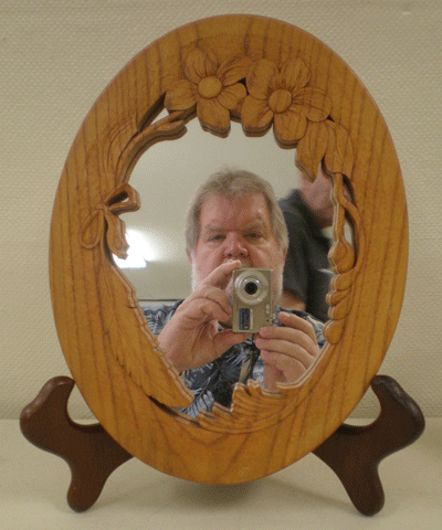 carved mirror