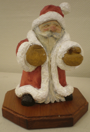 santa claus carved