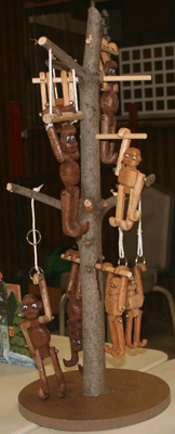 carved monkeys
