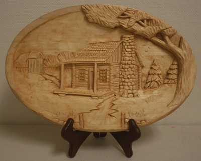carved plate