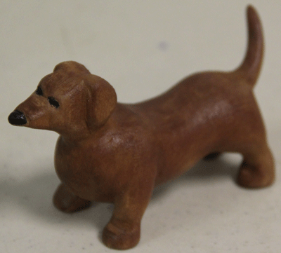 carved dog