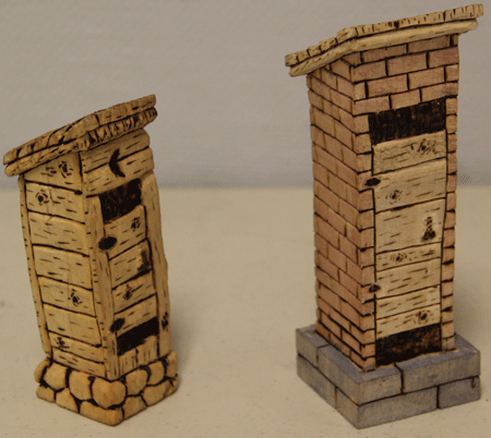 carved outhouses