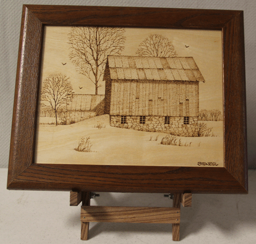 woodburned barn