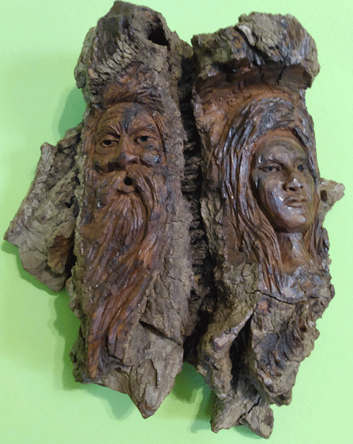 bark carving