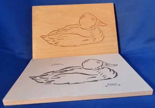 chip carved bird